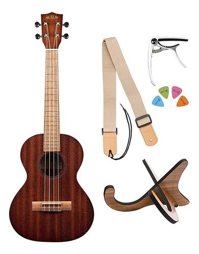 Kala Ka-15t - Ukelele Tenor De Caoba Satinada Con Traste De.