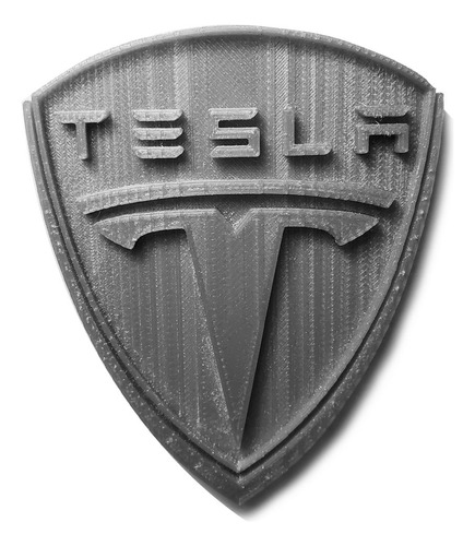 Figura Adorno Tesla Logo 20cm