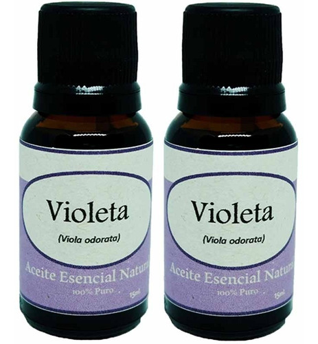 2 Aceites Esenciales Violeta Puro 15 Ml. Envío Gratis A1
