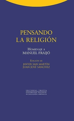 Pensando La Religion - Varios, de Varios. Editorial Trotta en español