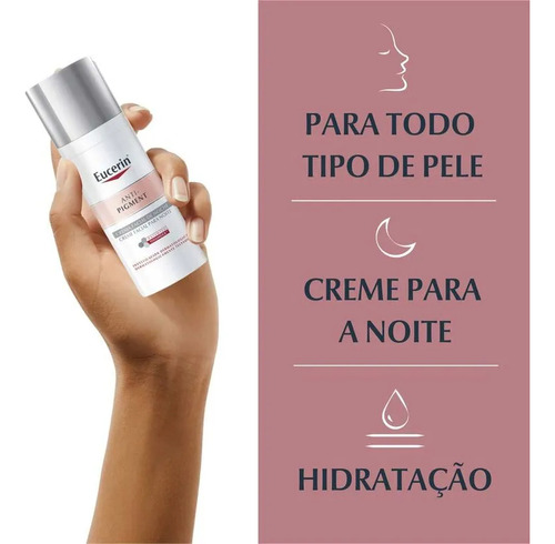 Eucerin Anti-pigment Creme Noite 50ml Pele Todos Os Tipos Todo Tipo De Pele Noite
