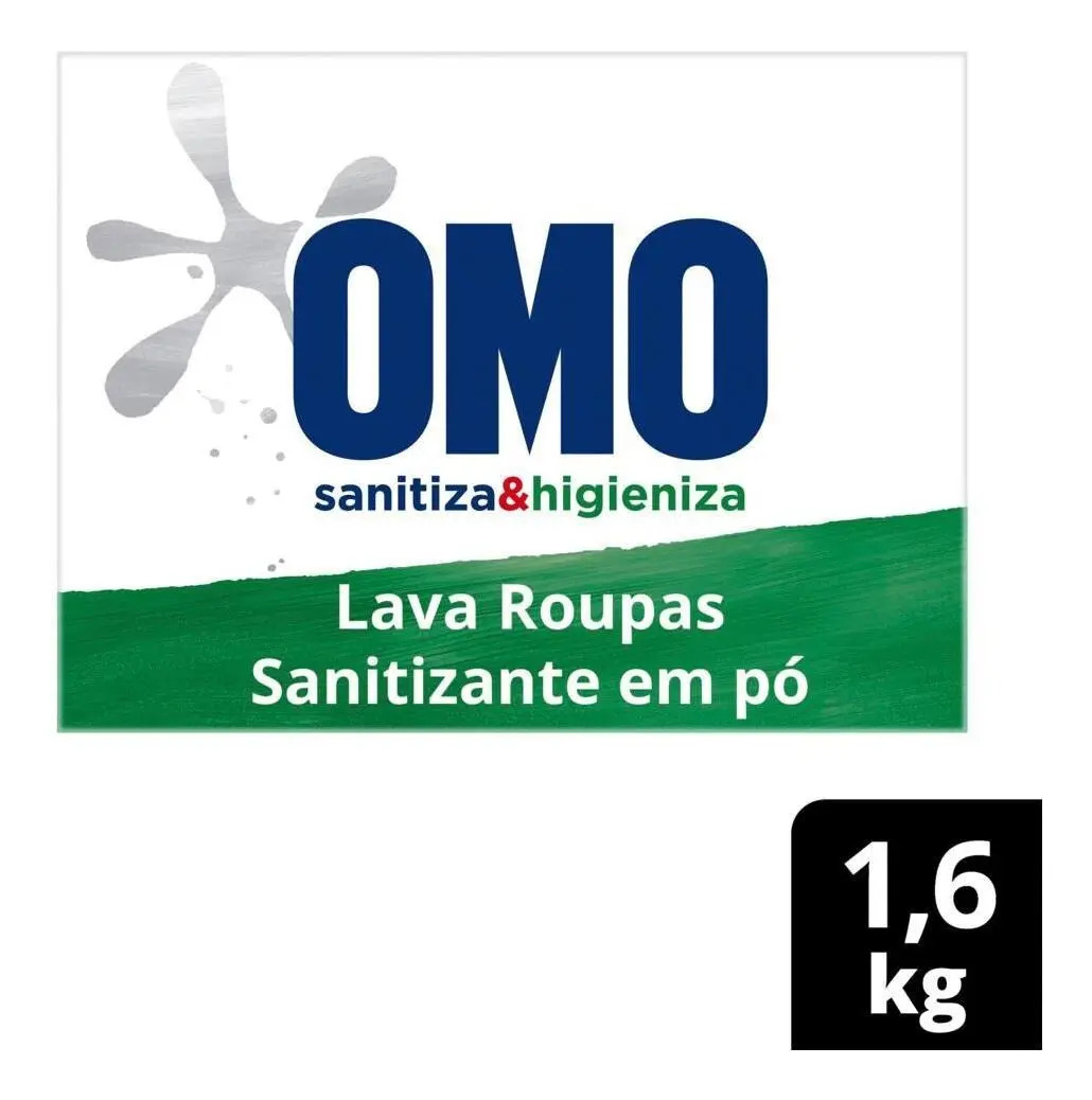 Sanitizante  em  Pó Omo Lavagem Perfeita 1.6kg