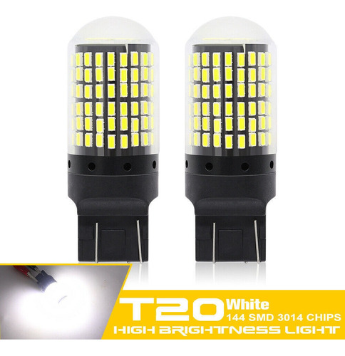 2 Bombillas Led 7440 Canbus Superbrillantes Sin Errores T20
