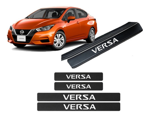 Sticker Versa Cubre Estribos Fibra De Carbon Protectores