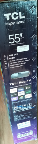 Televisión Tcl Mini Led 55r655(hdmi 2.1)(144 Fps)(roku) (Usado)
