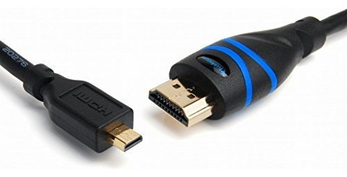 Cable Micro-hdmi A Hdmi Bluerigger 15 Pies, 4k 60hz Ultra Hd