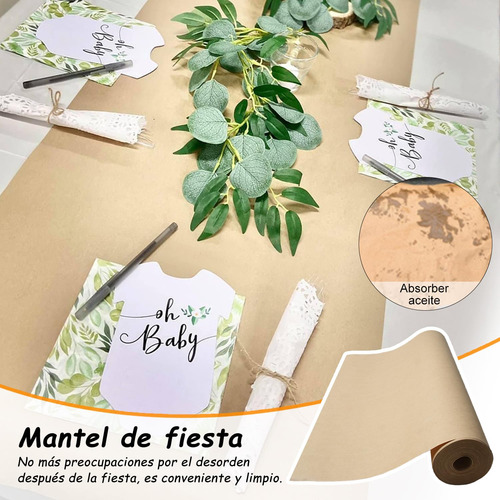Rollo De Papel Kraft, 45 Cm Ancho X 30 Metros De Largo,