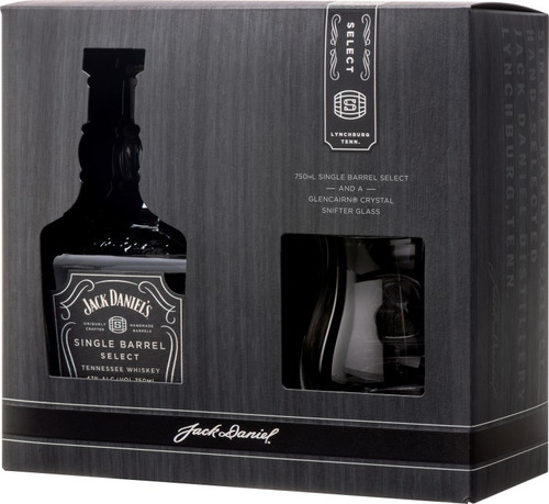 Imagen 2 de 9 de Whisky Jack Daniels Single Barrel C/vaso Cristal Glencairn