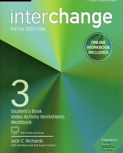 Interchange 3 Full Contact Online Workbook & Online Self-study 100% Original, De Jack C. Richards. Editorial Cambridge University Press, Tapa Blanda, Edición 2017 En Español, 2017