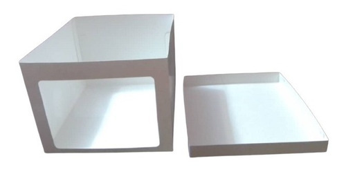 Cajas Blancas Para Tortas 25x25x20 En Pack De 3 Unidades 