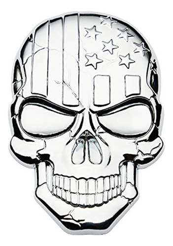 Skull Decals 3d Metal For Punisher Skull Car Side Fende...
