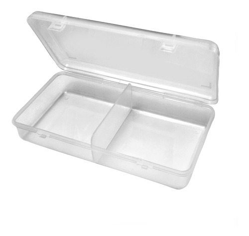 10 Cajas Plastica Organizadora - Gavetero 2 Divisiones Pesca