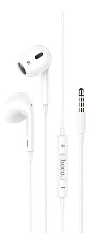 Audífono Lightning Hoco M1 Max Alámbrico 1,2m Blanco