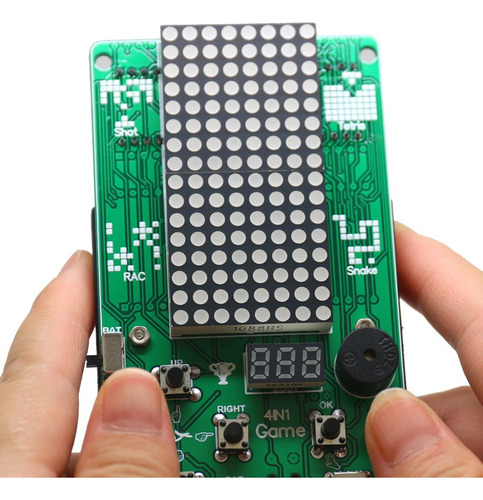 Diy Kit Electronico Maquina De Juego Tetris, Snake, Etc