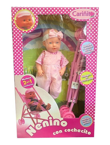 Muneca Nenino Con Paraguitas De Paseo Itm 681 Loonytoys