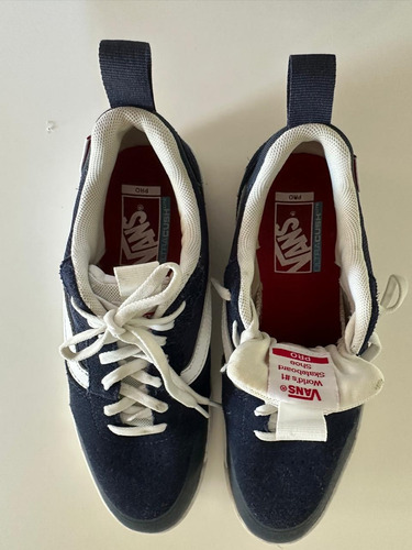 Zapatillas Vans Pro Talle Us 8,5 Gamuza Azul (Usado)