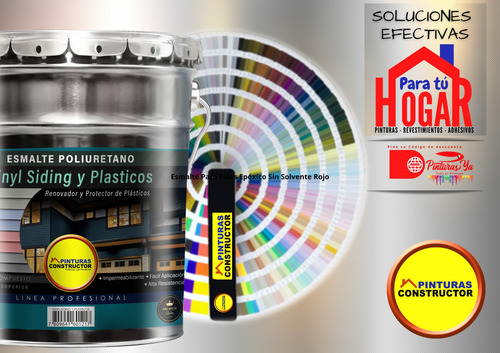 Pintura Poliuretano Siding Vinyl-pvc Ocre Tineta 16lts