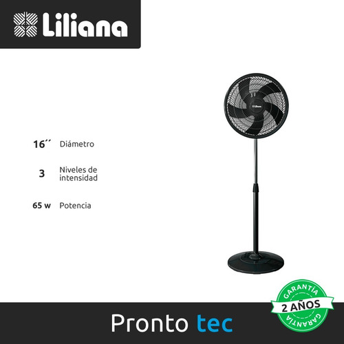 Imagen 2 de 4 de Ventilador De Pie Liliana 16 3 Velocidades Reclinable Cuotas