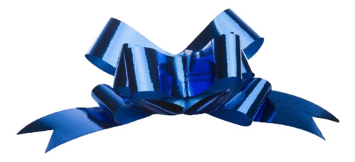50 Pzas Celomagico Mediano Adorno Moño Liso Celosa Color 08-Azul Rey