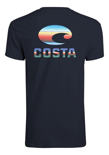 Costa Del Mar Camiseta Fiesta De Manga Corta Con Cuello Redo