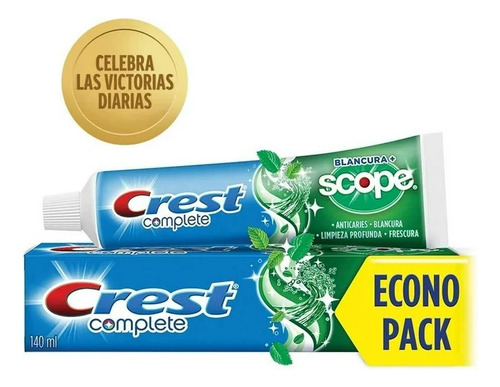 Pasta Dental Crest Complete Blancura + Scope Anticaries 140