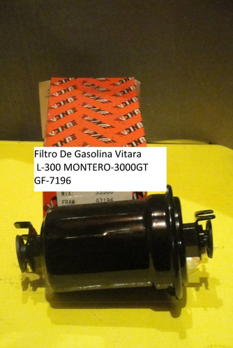 Filtro De Gasolina Vitara L-300 Montero-3000gt Gf-7196