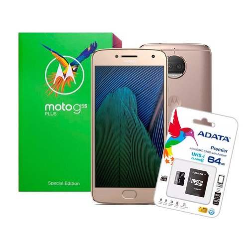 Celular Motorola Moto G5s Plus 32gb 3gb Ram 13mp + Sd 64gb