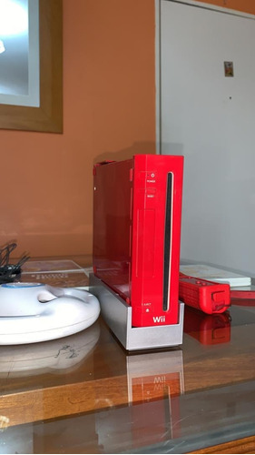 Nintendo Wii Edicion Especial Rojo, Accesorios Y Juegos