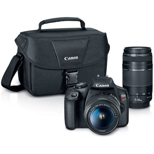 Canon Eos Rebel T7 Dslr Camera With 18-55mm And 75-300mm 