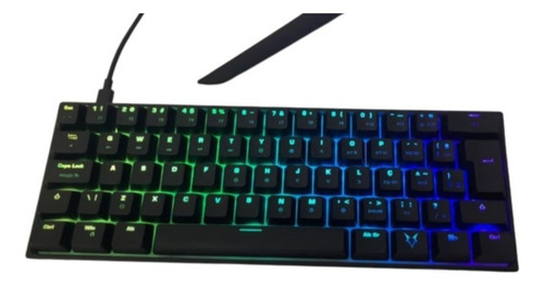 Tec Mecânico Husky Gaming Blizzard, 60%, Switch Red Preto