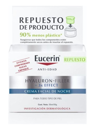 Crema De Noche Eucerin Refill Hyaluron-filler 50ml