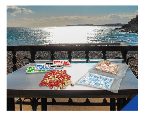 Juego De Mesa Lotería Bingo Claisco Numeros De Madera Tc