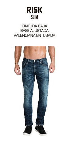 Imagen 3 de 7 de Pantalon Oggi Jeans De Mezclilla Skinny Para Hombre Risk Mov