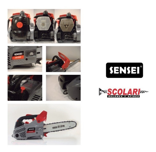 Imagen 3 de 4 de Motosierra A Nafta Sensei Cs-250 0.9hp 25.4cc Especial Poda