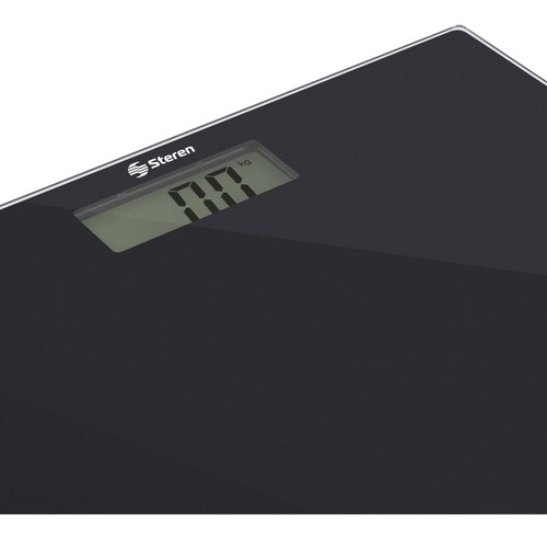 Med-095 Báscula Digital Cuadrada De Cristal Mide Hasta 150kg Negro
