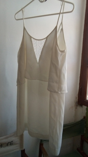 **oferta** Vestido Casual, Mango, Color Blanco, Talla S