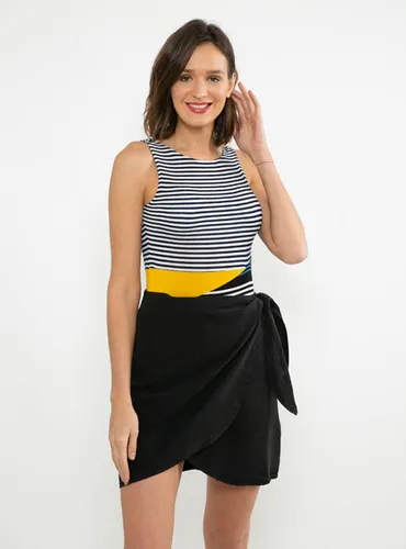 Falda Vero Moda Vmzuri Negro Cuotas sin inter s