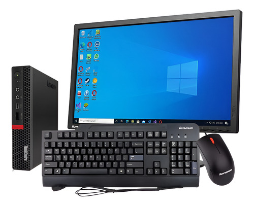 Mini Pc Intel I7 --8gb En Ram Monitor 22- 256gb Ssd (Reacondicionado)
