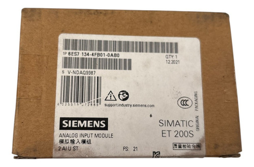 Siemens 6es7134-4fb01-0ab0 Analog Input Module
