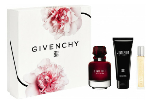 Set Givenchy L'interdit Eau De Parfum Rouge 80 Ml 