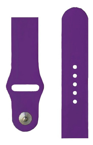 Extensible Colors De Silicón Compatible A Apple Watch S12345 Ancho De La Correa 4 Cm Color Morado Obscuro