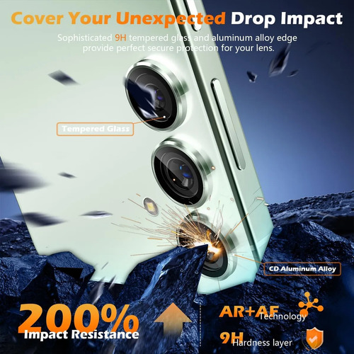 Protector Lentes De Camara Para Samsung S25 Plus Plateado