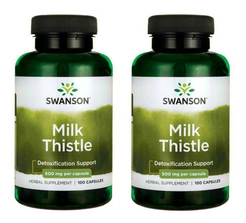 Silimarina Milk Thistle Cardo Mariano Pack De 2 Envio Gratis