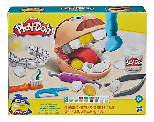 Masa Play-doh El Dentista Bromista 6 Botes + Accesorios 