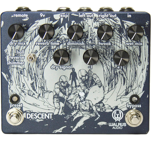 Pedal De Efectos De Guitarra: Walrus Audio Descent Reverb/má