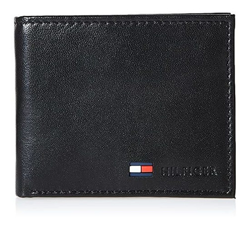 Tommy Hilfiger Genuine Leather Slim Bifold Wallet Con 8gtat