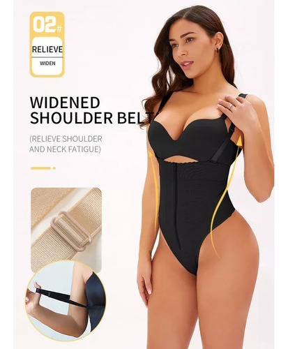 Faja Body Tanga Con Tirante Ajustable, Faja Reductora