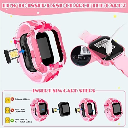 Imagen 6 de 7 de Reloj Inteligente P/niños Cjc Impermeable 3-14 Años - Rosa