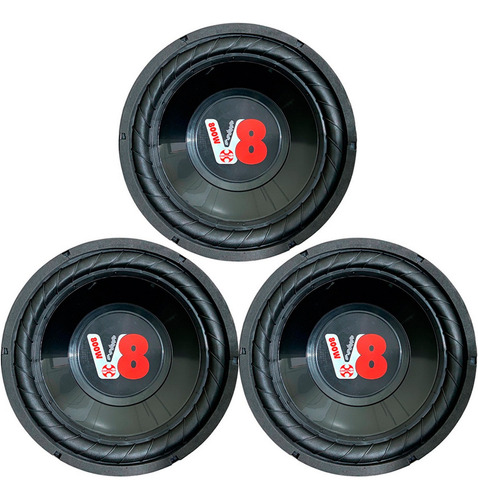3 Alto Falantes Grave Compet 200w Mg Sub Pancadão 12 Pol