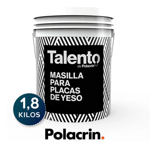 Masilla Para Placa De Yeso X 1,8 Kgs Talento Polacrin